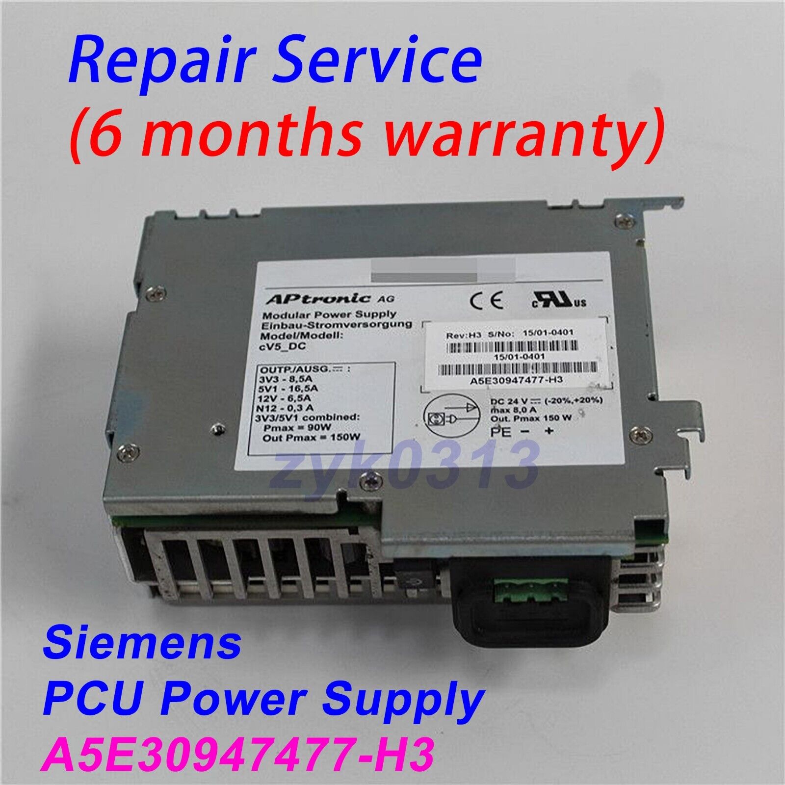 Repair Service Siemens PCU Power Supply adapter A5E30947477-H3